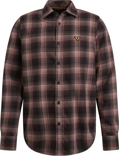 Pme Legend Long Sleeve Shirt Ctn Twill Check Beige