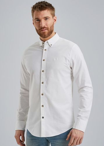 Pme Legend Long Sleeve Shirt Oxford Stretch Wit