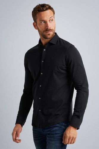 Pme Legend Long Sleeve Shirt Satin Jersey Zwart