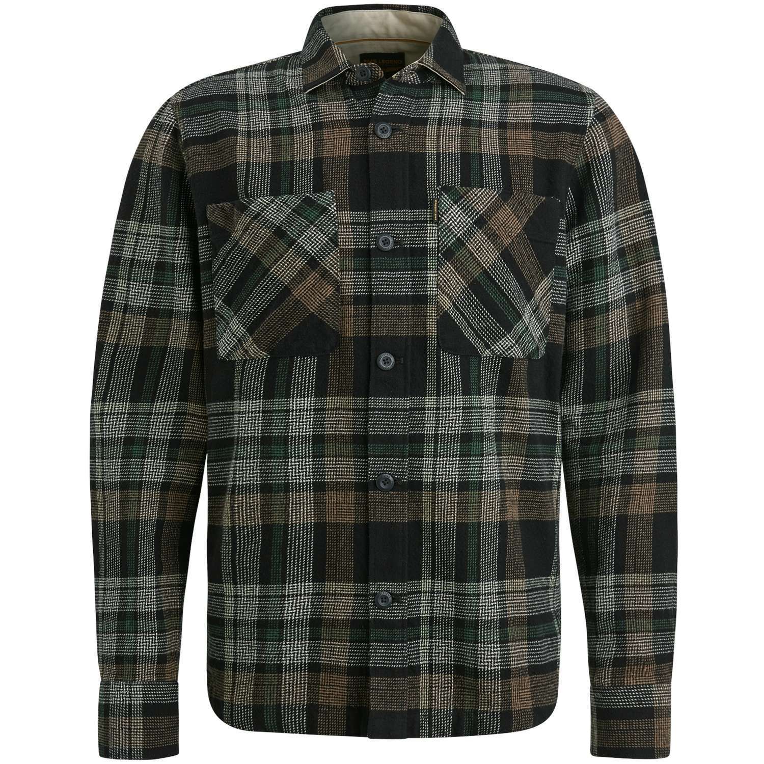 Pme Legend Overshirt Big Check Zwart