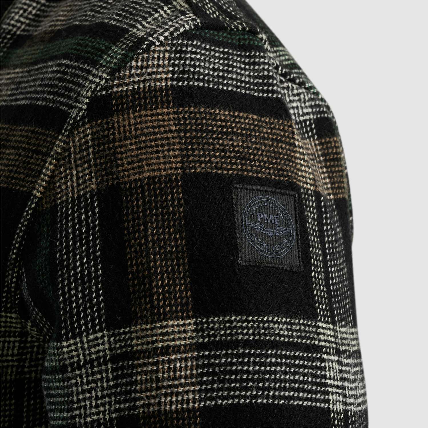 Pme Legend Overshirt Big Check Zwart