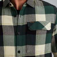 Long Sleeve Shirt Ctn Flanel H. tw Groen