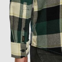 Long Sleeve Shirt Ctn Flanel H. tw Groen