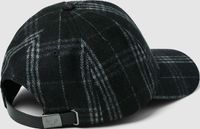 Cap Checked Wool blend Zwart