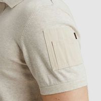 Short sleeve polo cotton elite Grijs