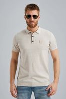 Short sleeve polo cotton elite Grijs