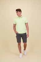 Short sleeve polo Stretch pique pa Paars