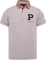Short sleeve polo two tone pique Paars