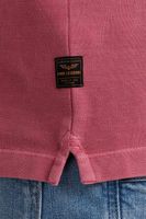 Short sleeve polo Pique garment dy Roze