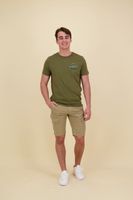 NORDROP CARGO SHORTS STRETCH TWILL Groen