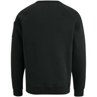 Crewneck soft fleece sweat Zwart