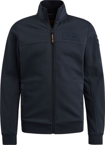 Pme Legend Zip jacket jacquard interlock swea Blauw