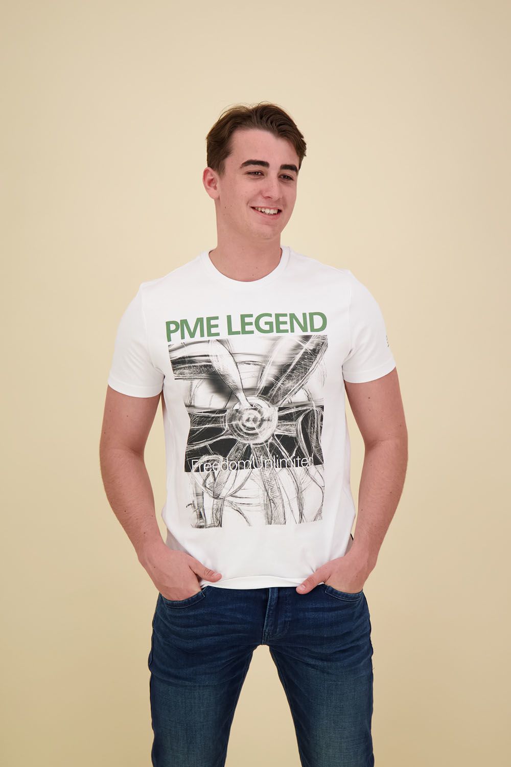 Pme Legend T-shirt Artwork Wit