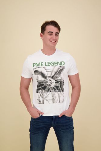 Pme Legend Short sleeve r-neck single jersey Wit