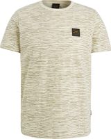 Short sleeve r-neck slub jersey ao Beige