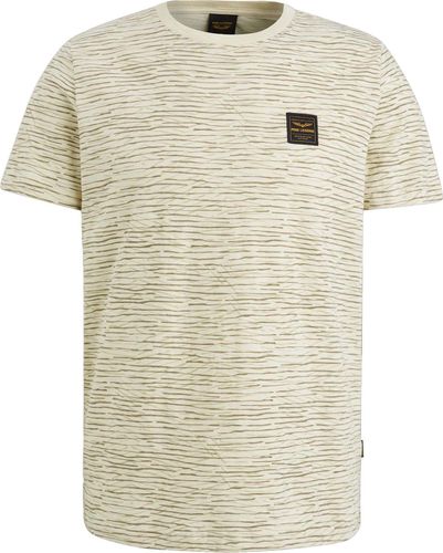 Pme Legend Short sleeve r-neck slub jersey ao Beige