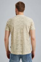 Short sleeve r-neck slub jersey ao Beige