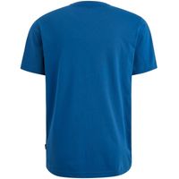 Short sleeve r-neck single jersey Blauw