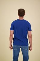 Short sleeve r-neck single jersey Blauw