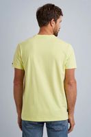 Short sleeve r-neck cotton elastan 	Lime