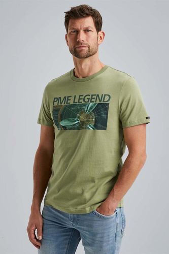 Pme Legend Short sleeve r-neck single jersey Groen