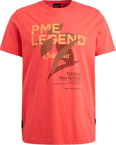 Pme Legend Short sleeve r-neck single jersey Oranje