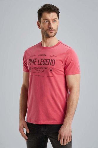 Pme Legend Short sleeve r-neck single jersey Roze