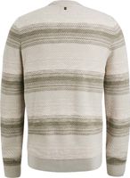 R-neck cotton gradient Beige