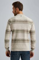 R-neck cotton gradient Beige