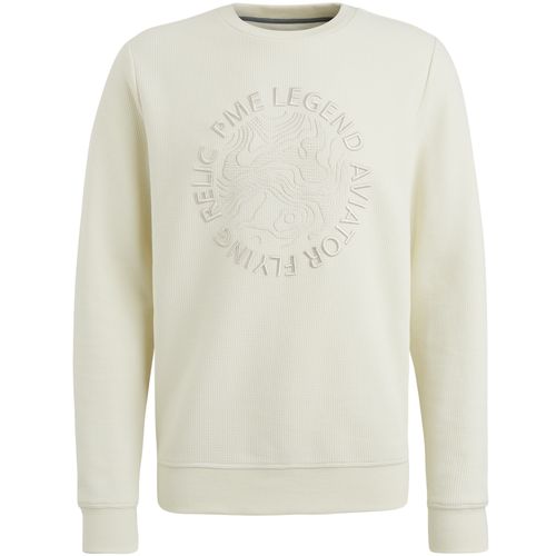 Pme Legend Crewneck waffle jersey Beige