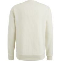 Crewneck waffle jersey Beige