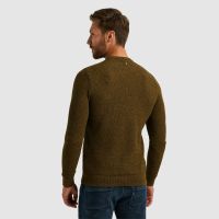 R-neck cotton mouline Bruin