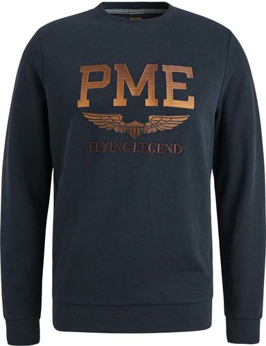 Pme Legend Crewneck interlock light sweat Blauw