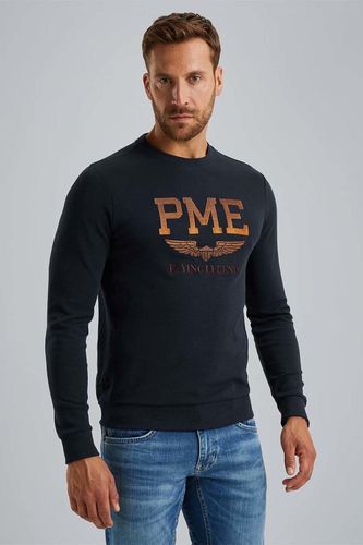 Pme Legend Crewneck interlock light sweat Blauw