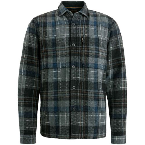 Pme Legend Long Sleeve Shirt Dobby Mattweave Zwart