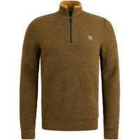 Half zip collar cotton mouline Bruin