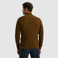 Half zip collar cotton mouline Bruin