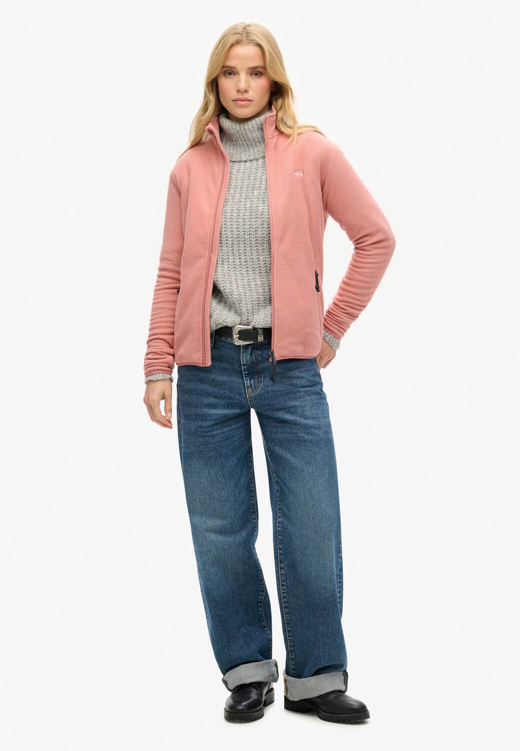 Superdry Vest Polar Roze Superdry Vest Polar Roze