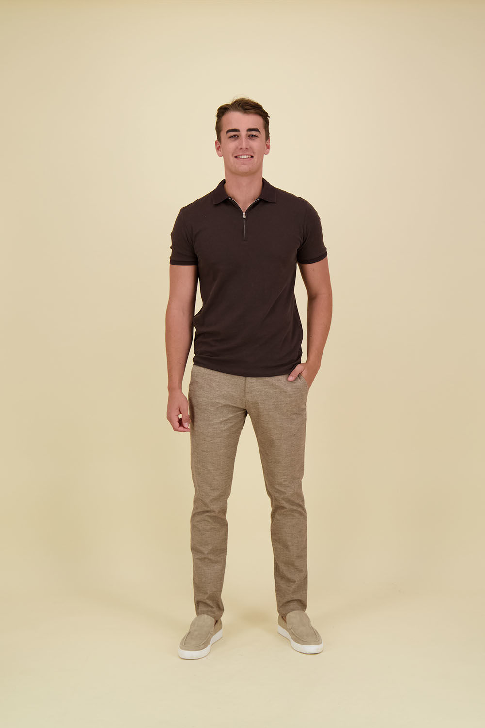 Selected Homme Polo Bruin Selected Homme Polo Bruin