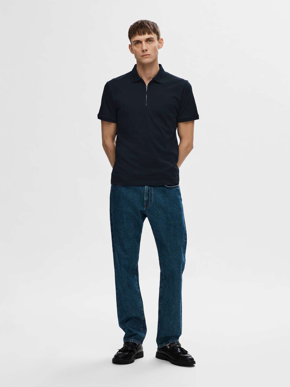 Selected Homme Polo Donkerblauw Selected Homme Polo Donkerblauw
