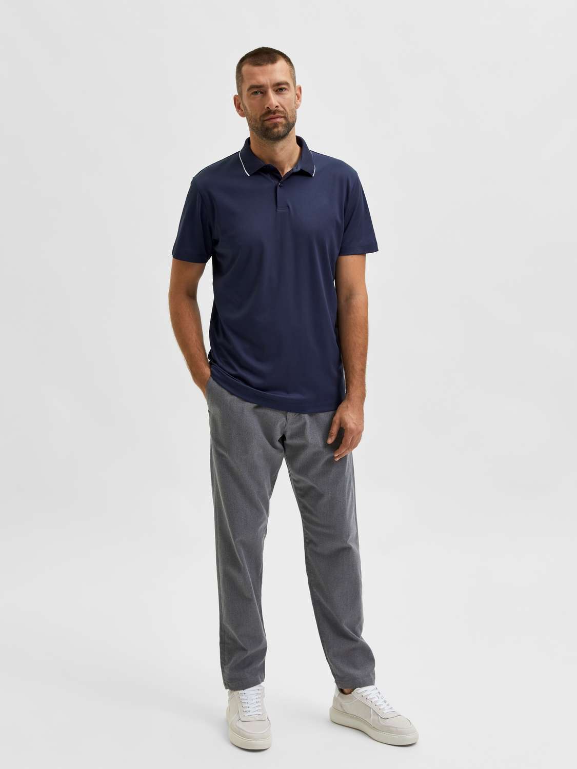 Selected Homme Polo Blauw Selected Homme Polo Blauw