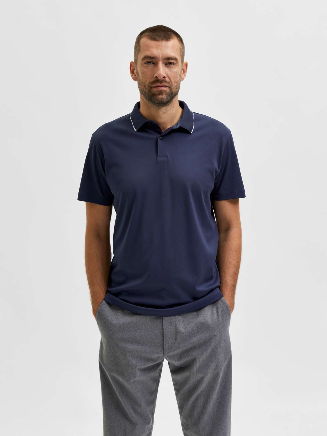 Selected Homme Polo Blauw Selected Homme Polo Blauw