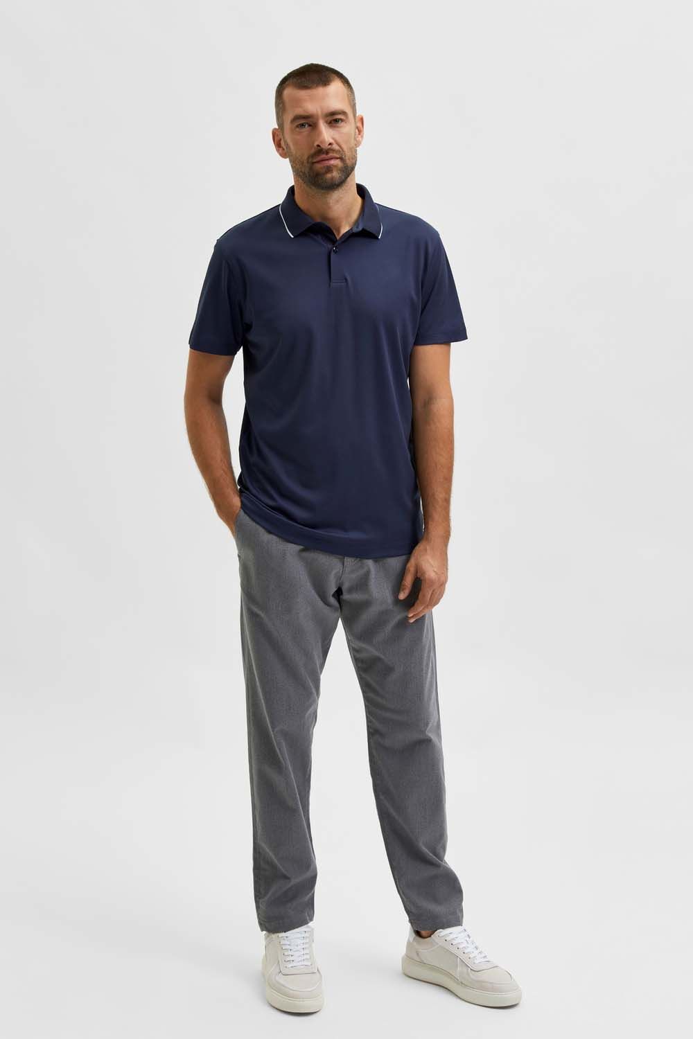 Selected Homme Polo Blauw Selected Homme Polo Blauw