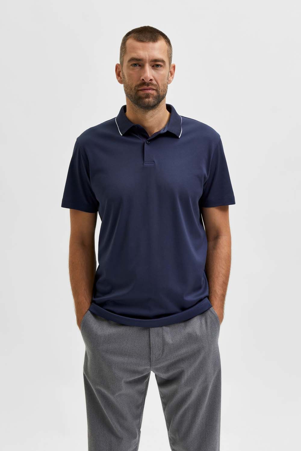 Selected Homme Polo Blauw Selected Homme Polo Blauw