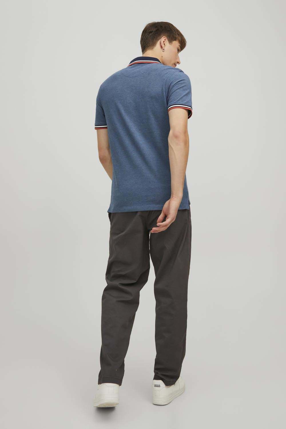 Jack & Jones Poloshirt Paulo Blauw Jack & Jones Poloshirt Paulo Blauw