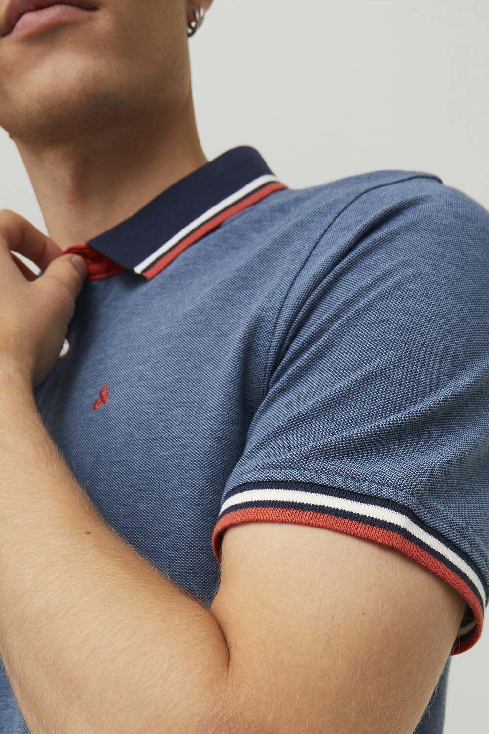 Jack & Jones Poloshirt Paulo Blauw Jack & Jones Poloshirt Paulo Blauw