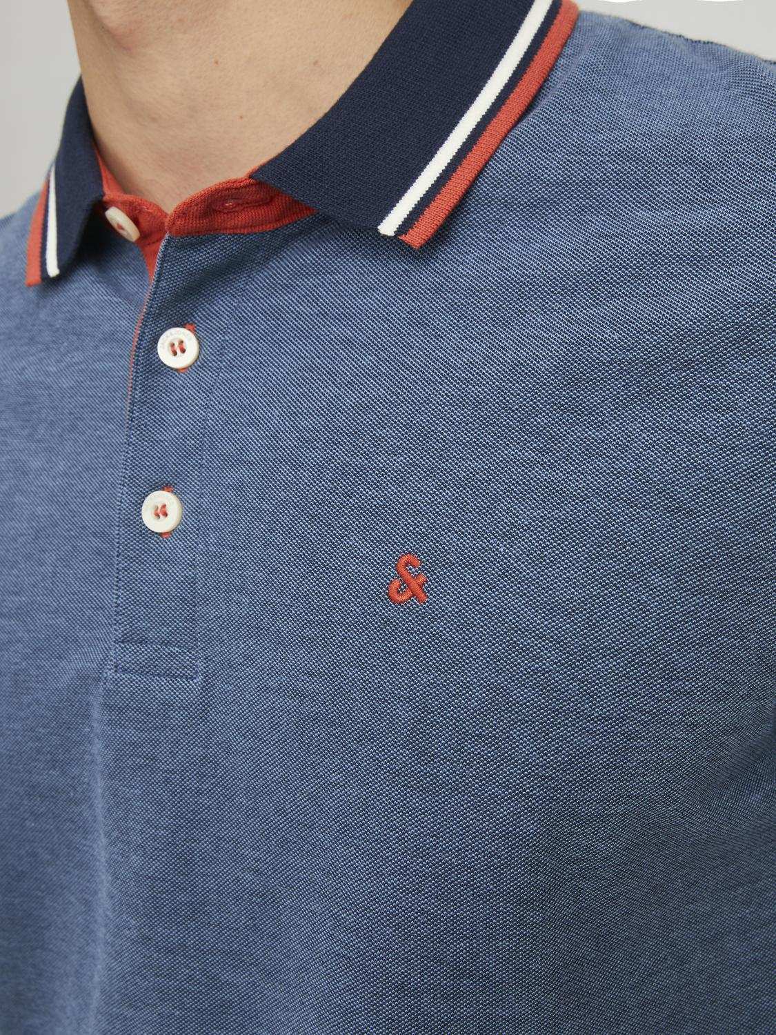 Jack & Jones Poloshirt Paulo Blauw Jack & Jones Poloshirt Paulo Blauw