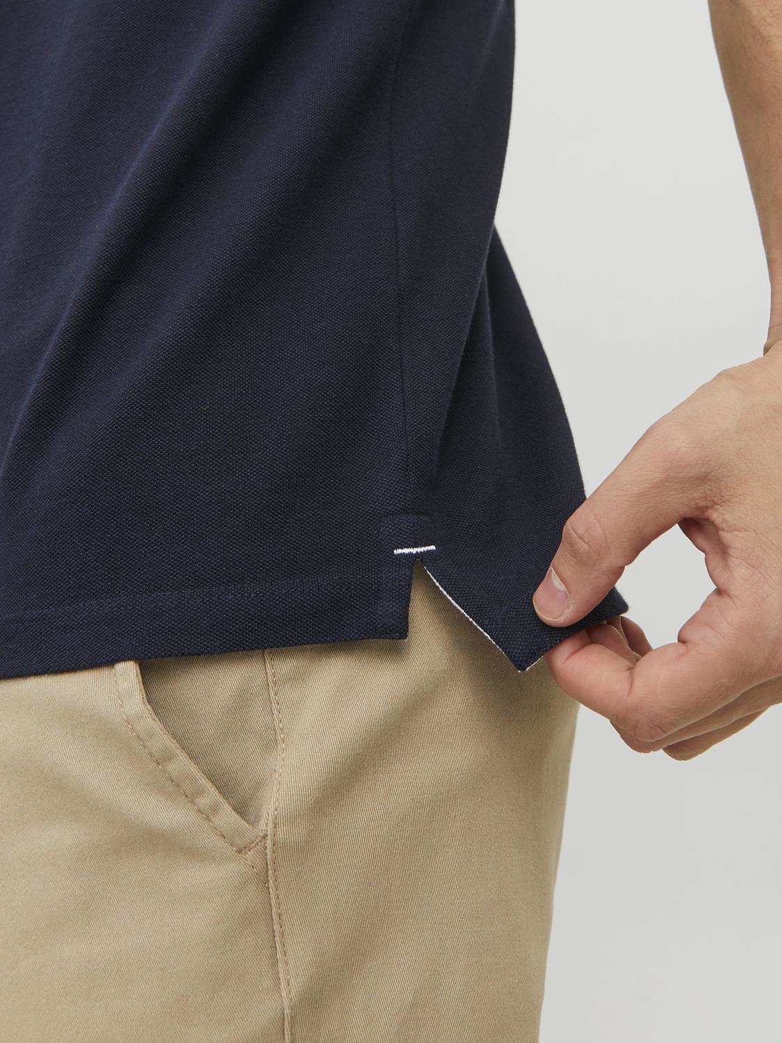 Jack & Jones Poloshirt Paulo Donkerblauw Jack & Jones Poloshirt Paulo Donkerblauw