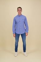 slbdppcs-long sleeve-sport shirt Blauw