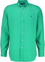 long sleece sport shirt custom fit Groen